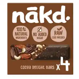 Albert Heijn Nakd. Cocoa delight bars aanbieding