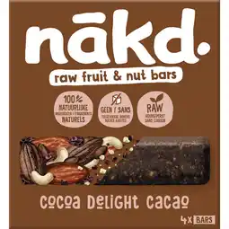 Albert Heijn Nakd. Cocoa delight bars aanbieding