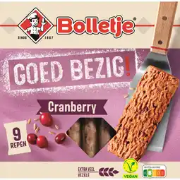 Albert Heijn Bolletje Goed bezig graanrepen cranberry aanbieding