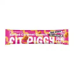 Albert Heijn Fit Piggy Proteïnereep salted caramel crunch aanbieding