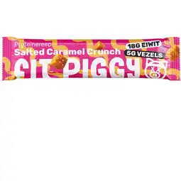 Albert Heijn Fit Piggy Proteïnereep salted caramel crunch aanbieding