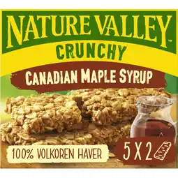 Albert Heijn Nature Valley Crunchy Canadian maple syrup aanbieding