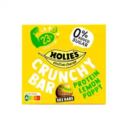 Albert Heijn Holie's Crunchy bar protein lemon poppy aanbieding