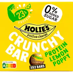 Albert Heijn Holie's Crunchy bar protein lemon poppy aanbieding