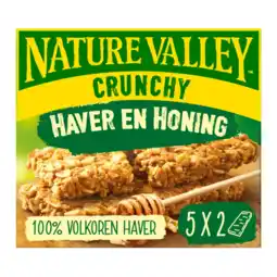Albert Heijn Nature Valley Crunchy haver en honing repen aanbieding