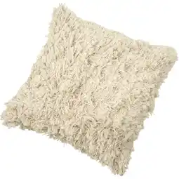 Albert Heijn S&A Cotton yarn kussen beige aanbieding