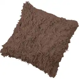 Albert Heijn S&A Cotton yarn kussen bruin aanbieding