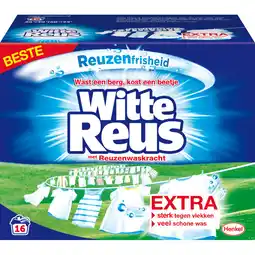 Albert Heijn Witte Reus Waspoeder wasmiddel wit aanbieding