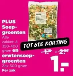 PLUS PLUS Soep groenten aanbieding