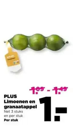 PLUS PLUS Limoenen en granaatappel aanbieding