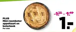 PLUS PLUS Mini roomboter appeltaart en boterkoek aanbieding
