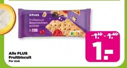 PLUS Alle PLUS Fruitbiscuit aanbieding
