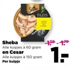 PLUS Sheba en Cesar aanbieding
