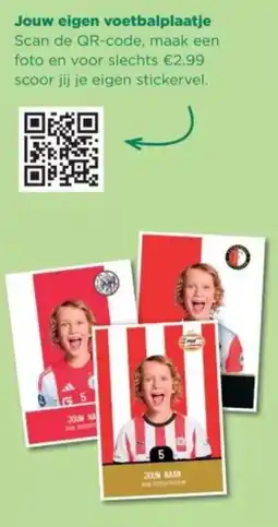 PLUS Jouw eigen voetbalplaatje aanbieding