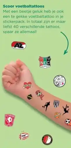 PLUS Scoor voetbaltattoos aanbieding