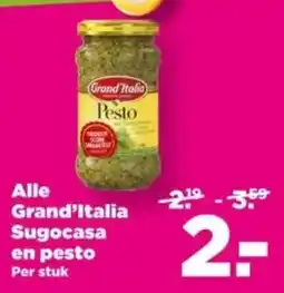 PLUS Alle Grand'Italia Sugocasa en pesto aanbieding