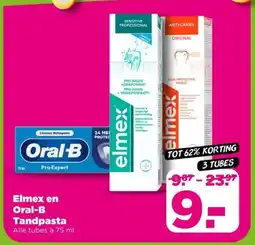 PLUS Elmex en Oral-B Tandpasta aanbieding