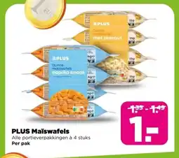 PLUS PLUS Maïswafels aanbieding