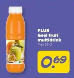 PLUS PLUS Geel fruit multidrink aanbieding