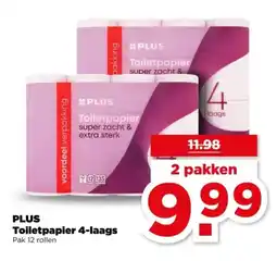 PLUS PLUS Toiletpapier s aanbieding