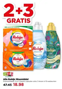 PLUS Alle Robijn Wasmiddel aanbieding