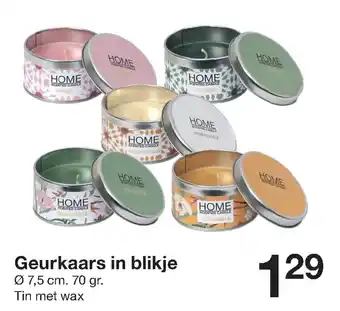 Zeeman Geurkaars in blikje aanbieding