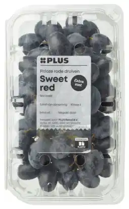 PLUS PLUS Druiven Sweet Red aanbieding