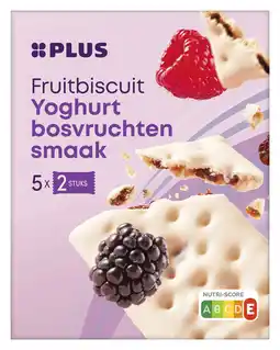 PLUS PLUS Fruitbiscuit yoghurt bosvruchten aanbieding
