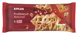 PLUS PLUS Fruitbiscuit naturel aanbieding