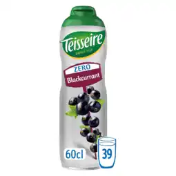 PLUS Teisseire Siroop cassis zero aanbieding