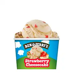 PLUS Ben&Jerry's Ijs Strawberry Cheesecake Fairtrade aanbieding