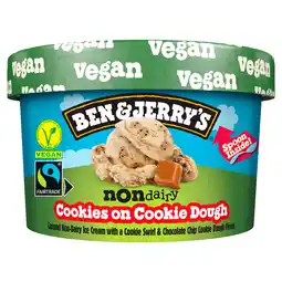 PLUS Ben&Jerry's Non-dairy cookies on cookie dough aanbieding