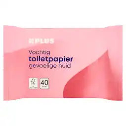 PLUS PLUS Vochtig toiletpapier sensitive aanbieding