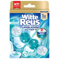 PLUS Witte Reus Toiletblok Turquoise Actief aanbieding
