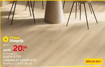 Praxis Quick step laminaat complete aanbieding