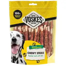 Plein.nl 2e halve prijs: Voskes Rawhide Eend Sticks 400 gr aanbieding
