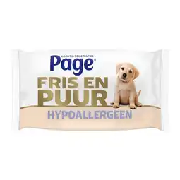 Plein.nl 2e halve prijs: Page Vochtig Toiletpapier Puur 38 aanbieding