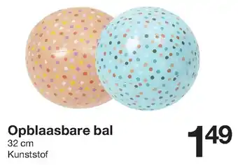 Zeeman Opblaasbare bal 32cm aanbieding