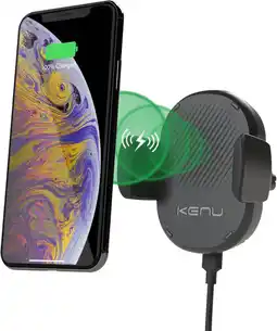 Coolblue Kenu Telefoonhouder Auto Luchtrooster met Draadloos Opladen aanbieding