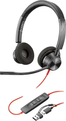 Coolblue Poly Blackwire 3320 MS Bedrade Office Headset aanbieding