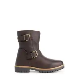 ANWB Travelin' Skelde Heren Biker boots Gevoerd Donker Bruin aanbieding