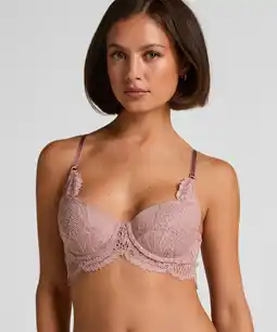 Hunkemoller Hunkemöller Voorgevormde longline beugel bh Essie Paars aanbieding