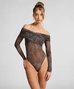 Hunkemoller Hunkemöller Body Keisha Leopard Zwart aanbieding