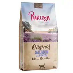 Zooplus Purizon Kitten Zalm met Kip - graanvrij - Nieuw Receptuur: Dubbelpak: 2 x 6,5 kg aanbieding