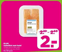 PLUS PLUS Zalmfilet met huid aanbieding