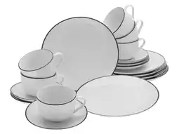 Lidl Creatable Serviesset Luna Black Line aanbieding