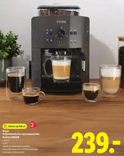 Lidl Krups Volautomatische espressomachine Arabica EA810B aanbieding