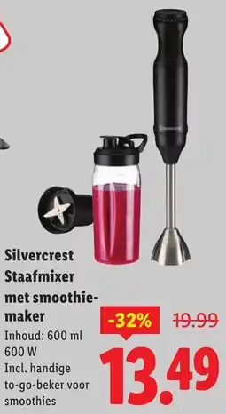 Lidl Silvercrest Staafmixer met smoothie maker aanbieding