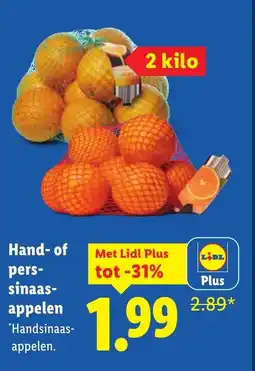 Lidl Hand- of pers- sinaas- appelen aanbieding