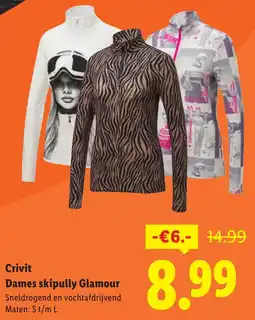 Lidl Crivit Dames skipully Glamour aanbieding
